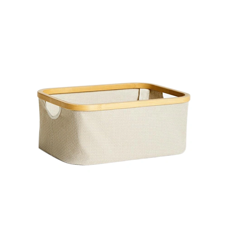 Hot sale bamboo laundry basket collapsible storage folding hampers