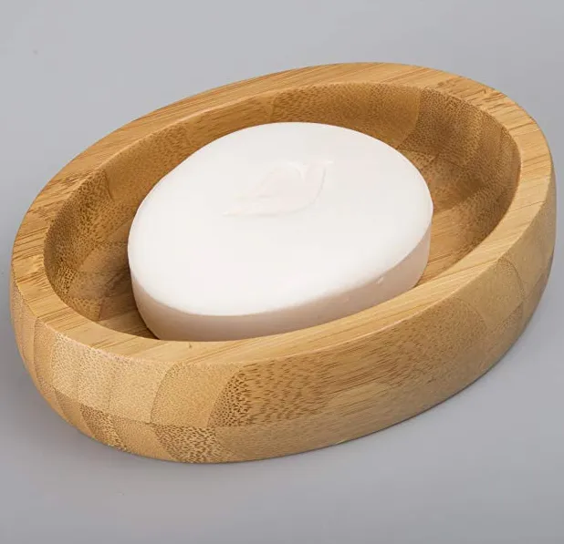 Creative Home Natural Bamboo Bar Soap Dish, Holder