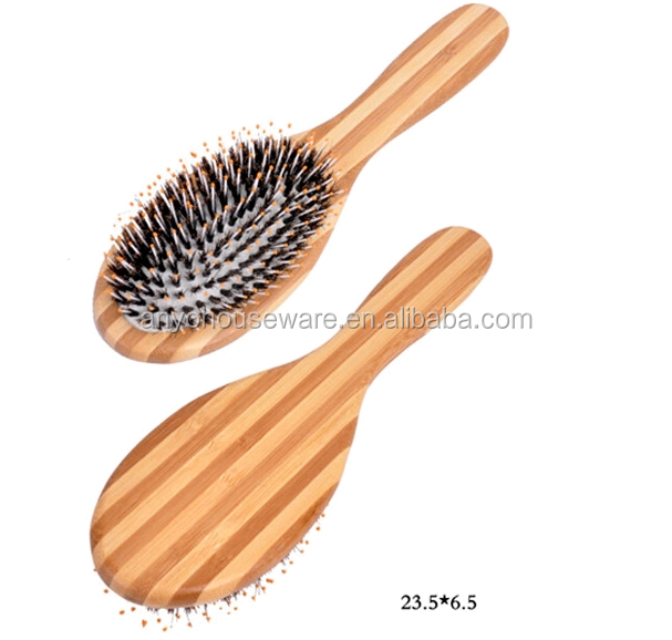 Anti-static Head Scalp Custom Massage Bamboo Hair Brush And Comb