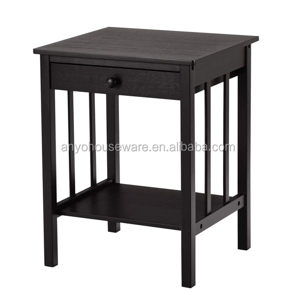Bamboo Night Stand with Drawer End Side Table Bedroom