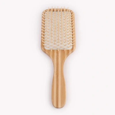 Custom handle professional bamboo hair brush