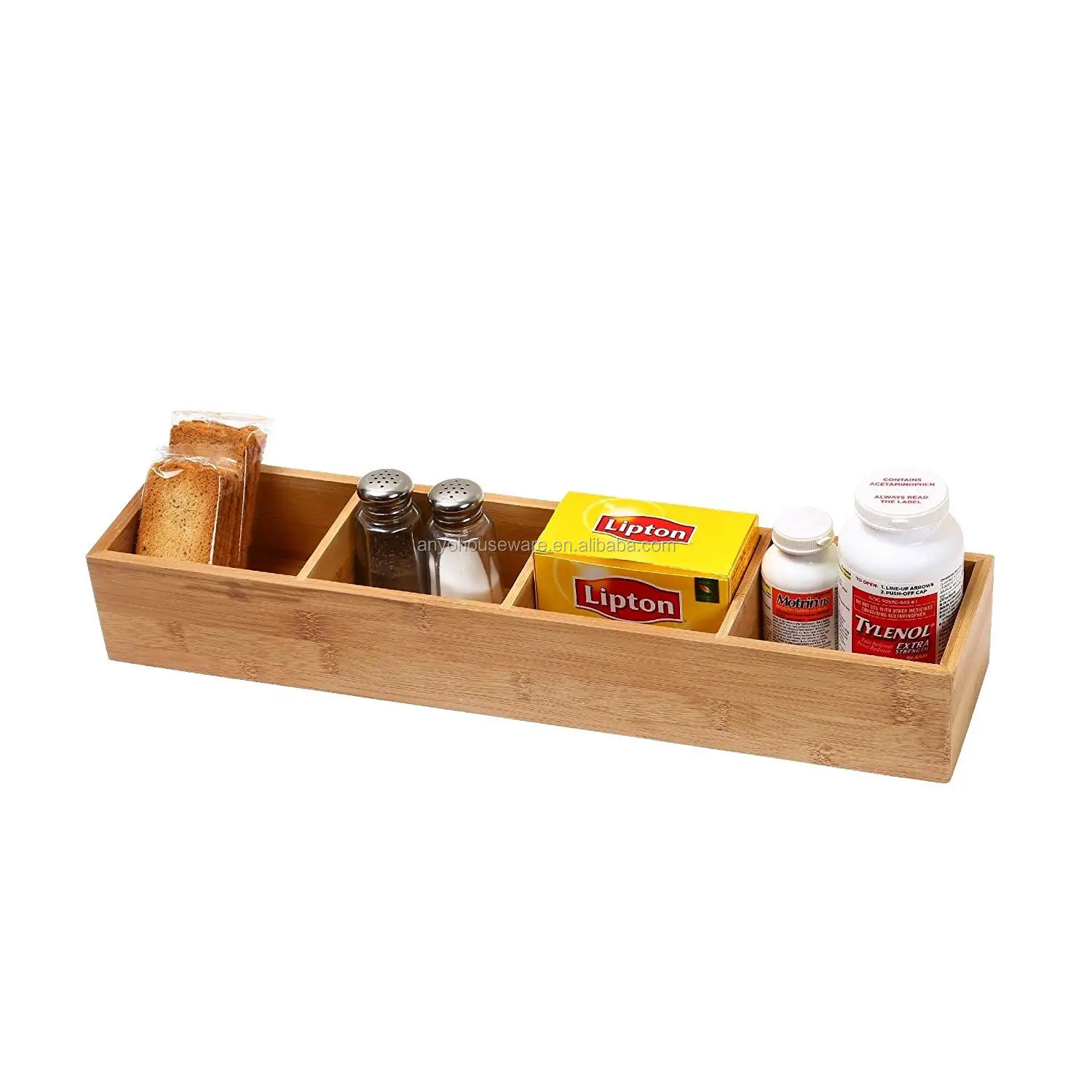 Eco-Friendly Multipurpose Natural Bamboo Drawer Orgainzier Boxes for Storage