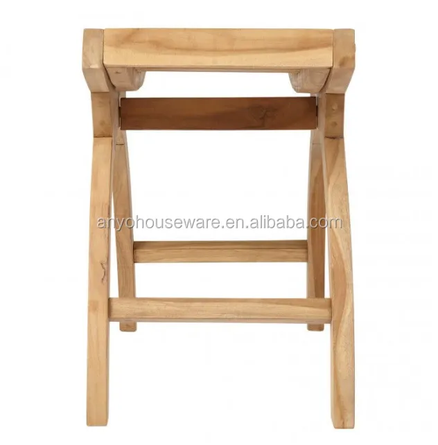 High Quality Bamboo Entryway Furniture Short Bench with 1-Tier Shoe Rack Modern Short Bench