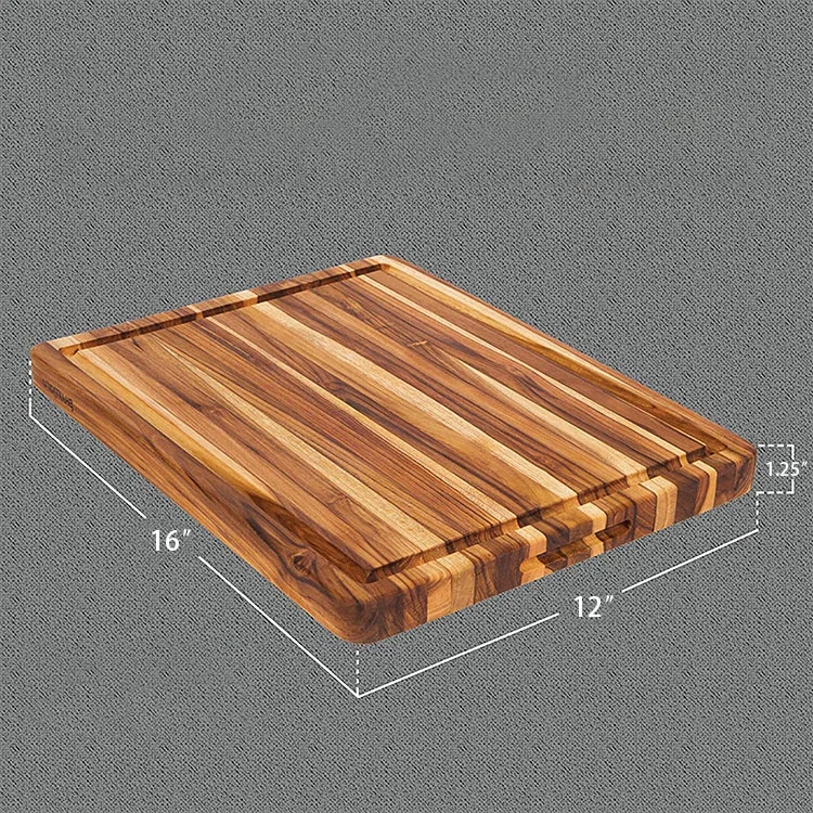 Hot Selling Anti Corrosion Wood Fiber Bamboo Meat Cutting Board With Handle