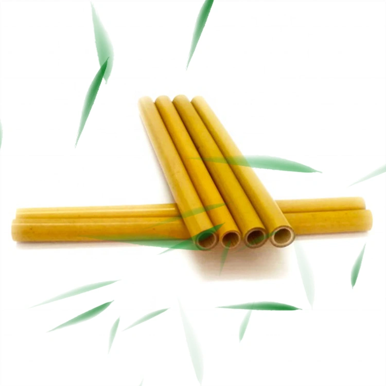 Eco-Friendly Reusable Natural Food Grade Bamboo Straw Logo