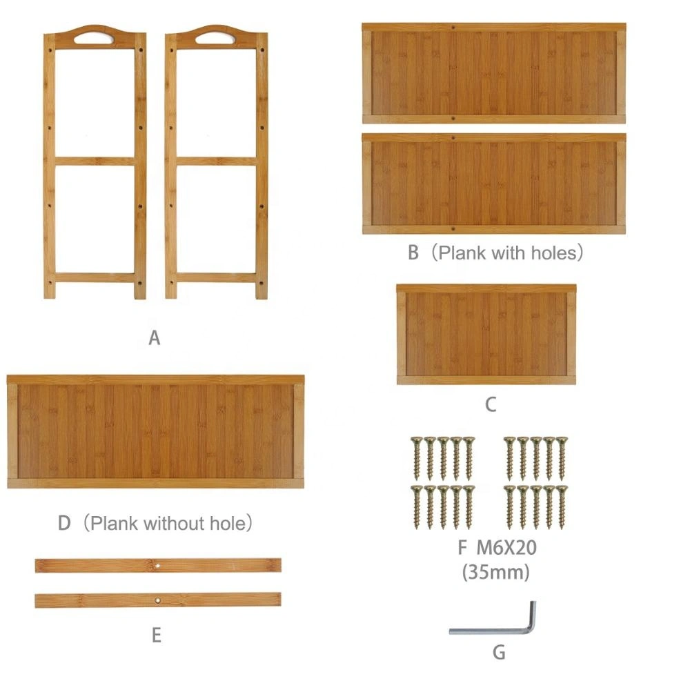 4 Tier Bamboo Shoe Rack Storage Organiser Entryway Shoe Shelf Made of 100% Natural Bamboo
