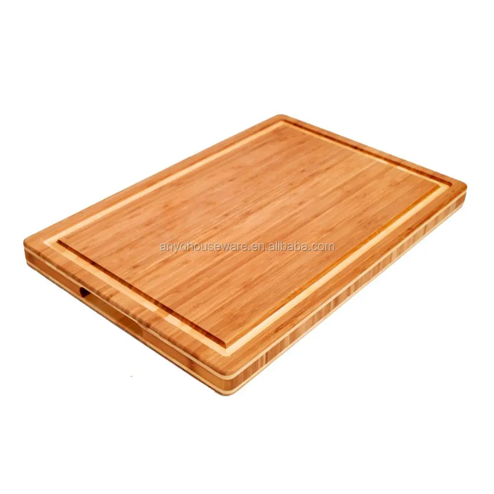 Eco-friendly Large Bamboo Cutting Board With Drip Groove