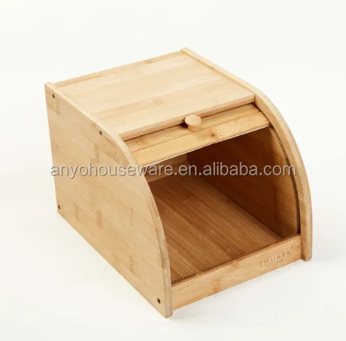 Kitchen Food Containers Small Bamboo Storage Bin box