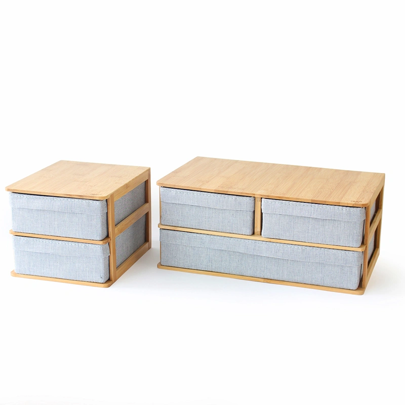 Bamboo fabric simple fashion storage cabinet cosmetics storage dresser storage boxes