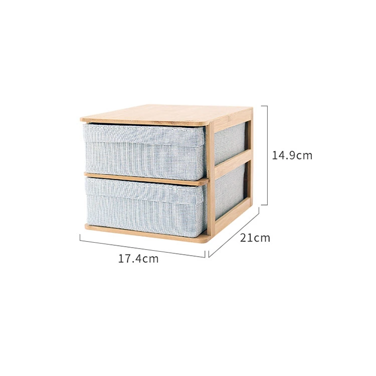 Bamboo fabric simple fashion storage cabinet cosmetics storage dresser storage boxes