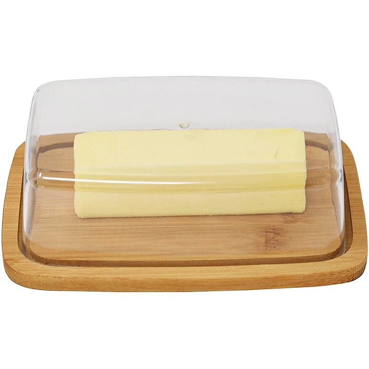 Factory Price Bamboo Butter Serving Dish Wooden High Quality Organic Cheese Board With Cover