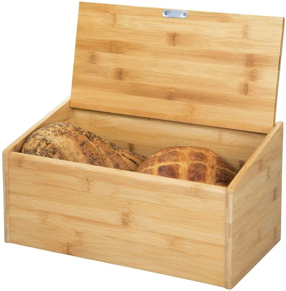 Eco-friendly Large Capacity Bamboo Bread Storage Box