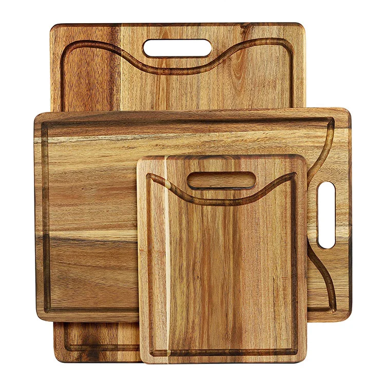 Household Kitchen Vegetables Bread Organic Bamboo Cutting Board Small With Handle