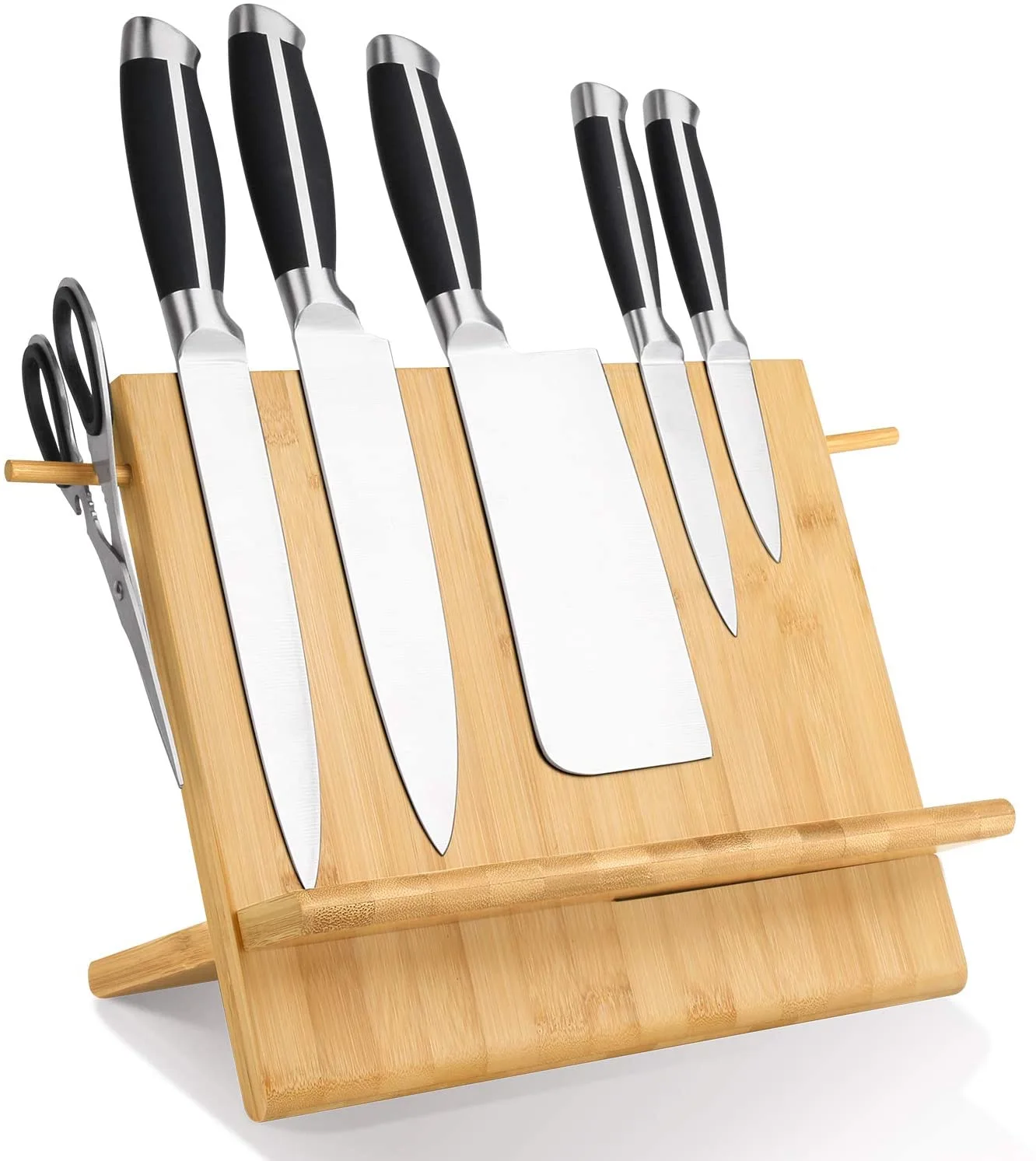 Bamboo Magnetic Knife Block Knife Holder With Powerful Magnet