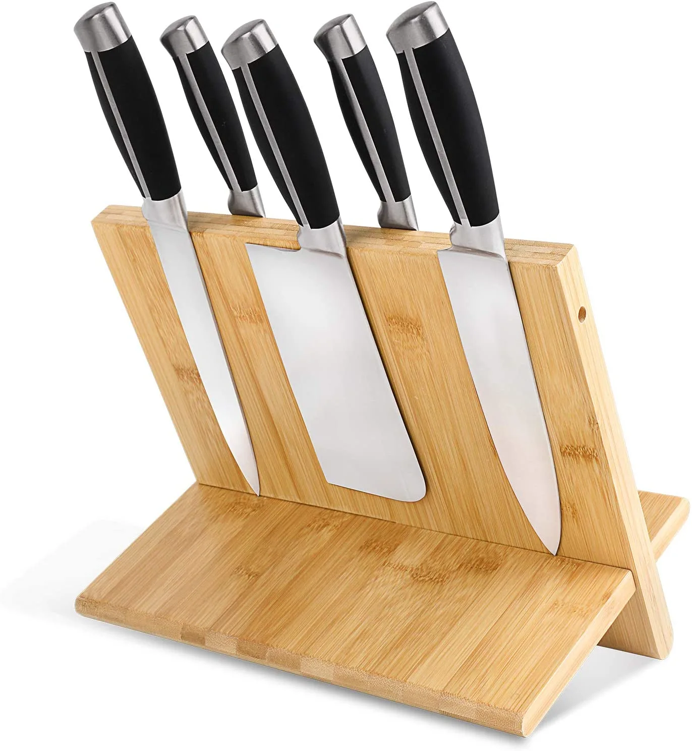 Bamboo Magnetic Knife Block Knife Holder With Powerful Magnet