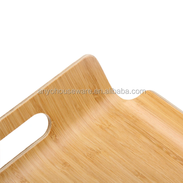 Wholesale Home Customized Bamboo Serving Trays with Handle