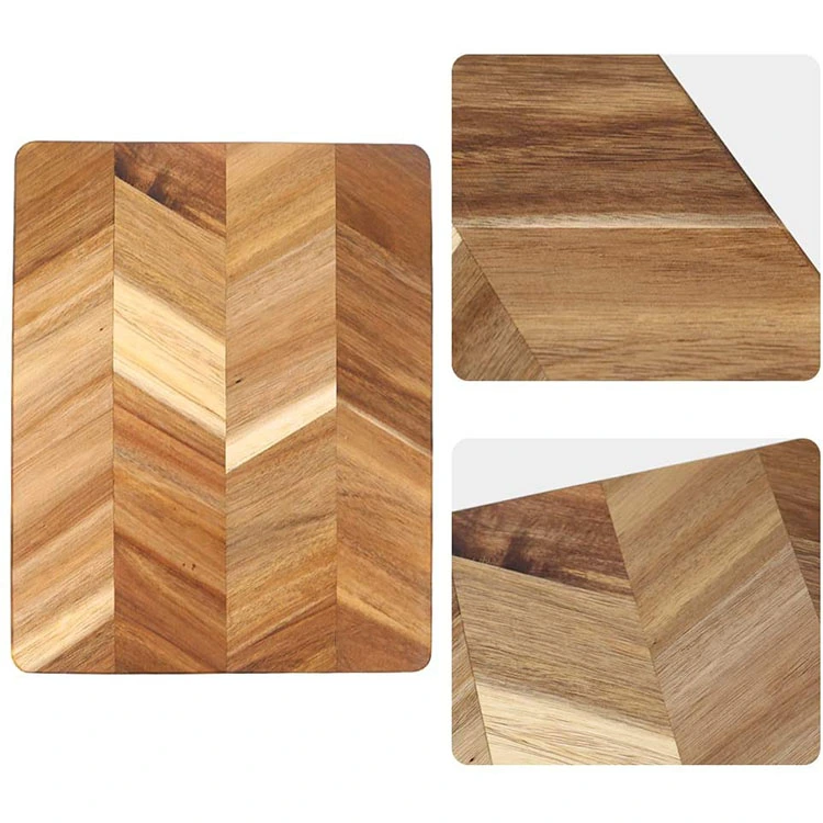 High Quality Customizable Size Bamboo System Corner Shaped Cutting Board