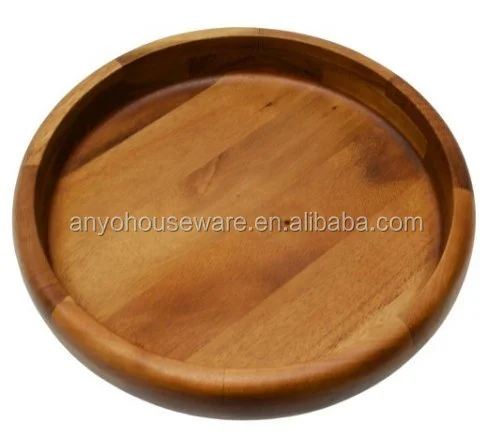 Custom Square Natural Acacia Wood Plates For Food