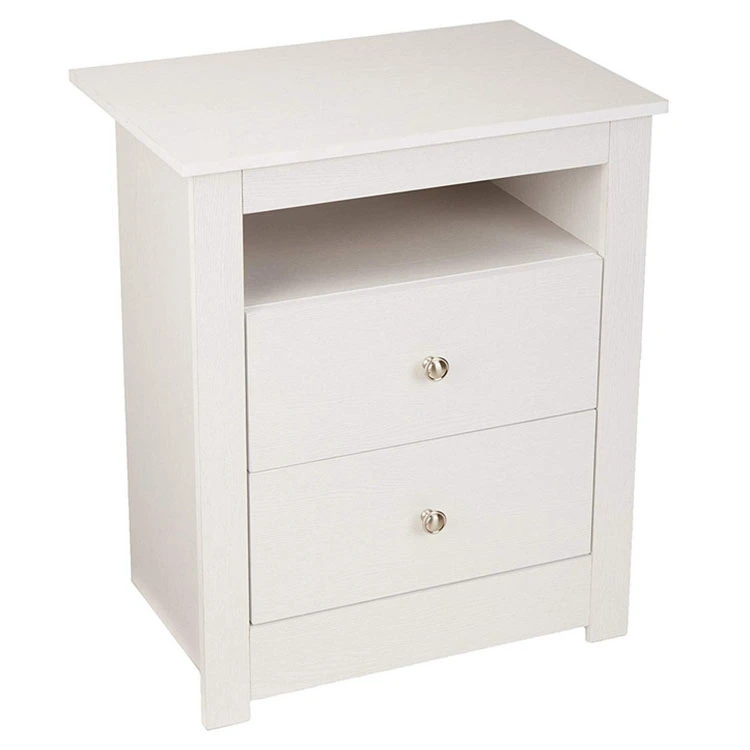 Basics Classic 2-Drawer Wood Nightstand End Table