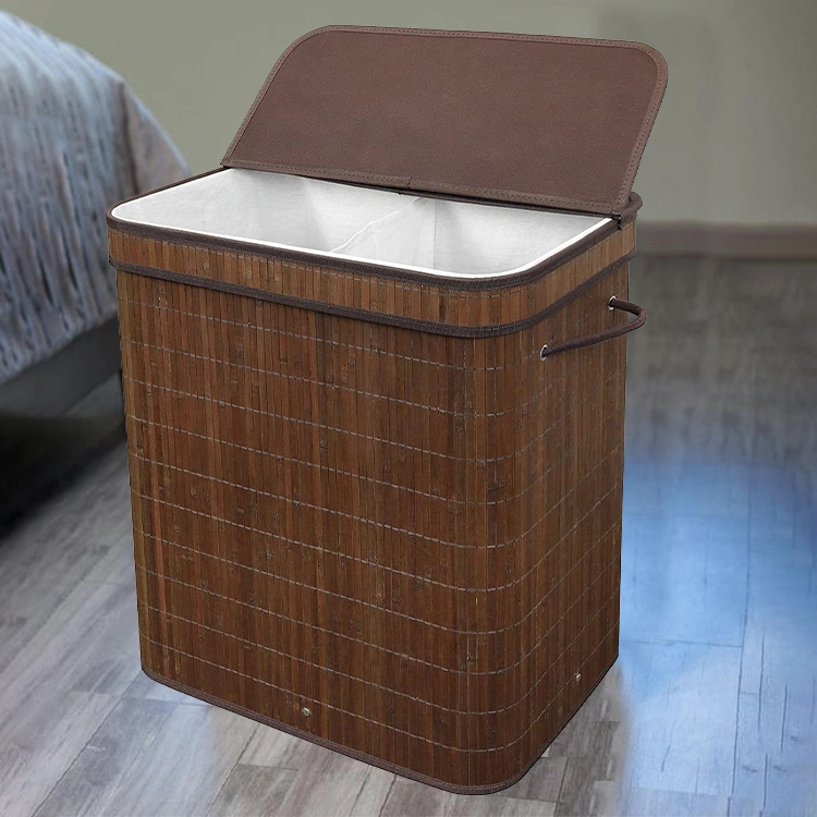 Factory Supplier Commercial Laundry Basket Waterproof With Bamboo Frame