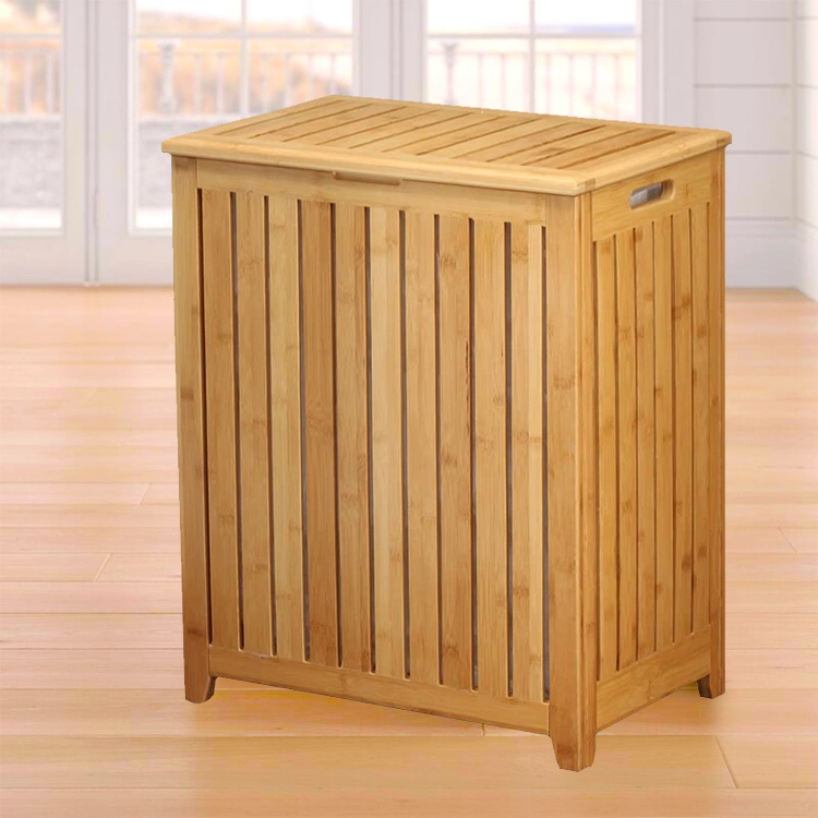 Hot Selling Bathroom Natural Washing Bamboo Basket Laundry Luxury With Lid