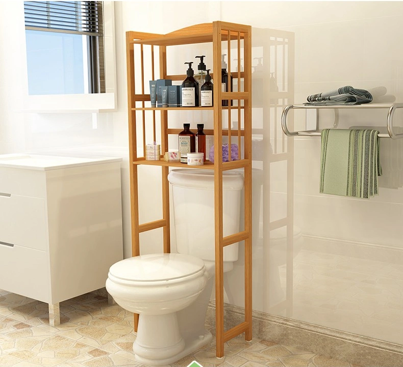 Popular Eco-Friendly Multi-Layer Washbasin Corner Floor Washing Machine Device Storage Rack Bathroom Toilet Shelf