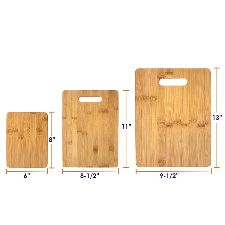 Bamboo Cutting Boards for Kitchen Chopping Butcher Block for Chopping Meat Vegetables Fruits Cheese