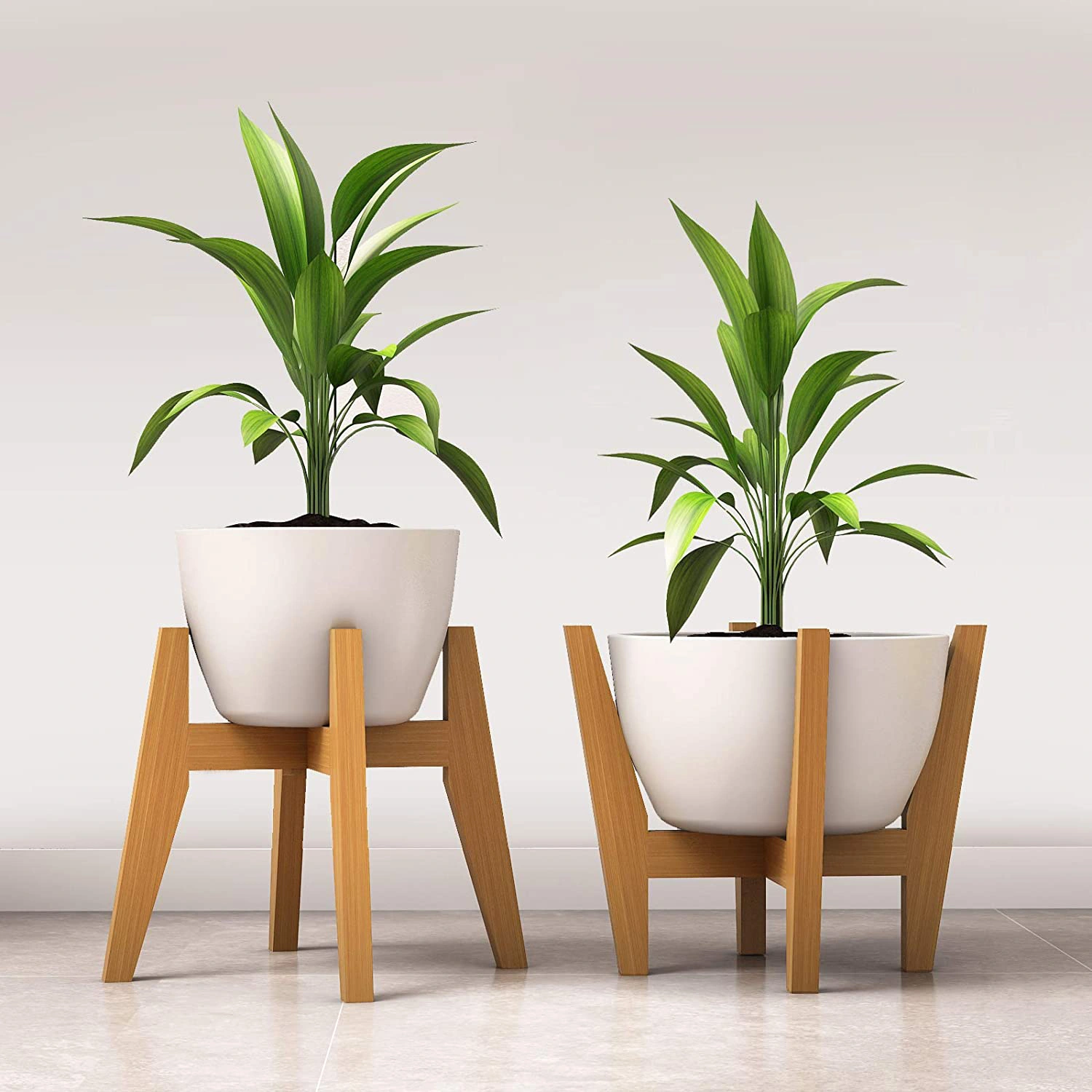 Adjustable Bamboo Flower Holder Plant Stand For Home