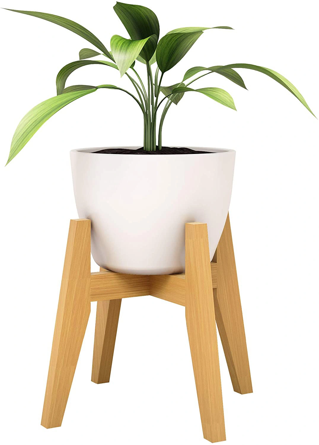 Adjustable Bamboo Flower Holder Plant Stand For Home