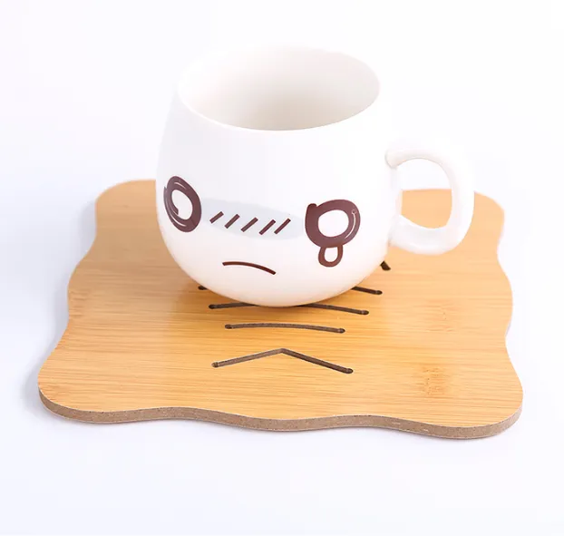 Bamboo Wooden Placemat Insulation Pad Creative Table Cup Mug Plate Mat