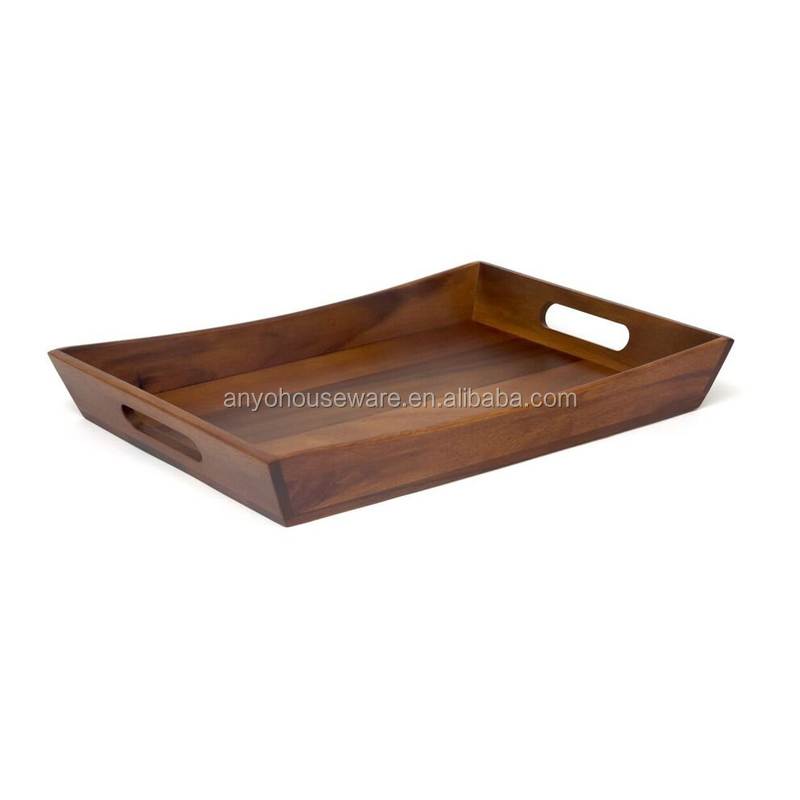 Custom Acacia Wood Square Serving Tray