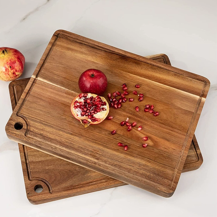Professional Production Kitchen Rectangle Blank Cutting Board Set Bamboo