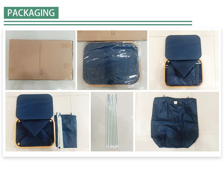 High Quality Eco-Friendly Round Fabric Bin Storage Bins Bathroom Laundry Basket with Handles