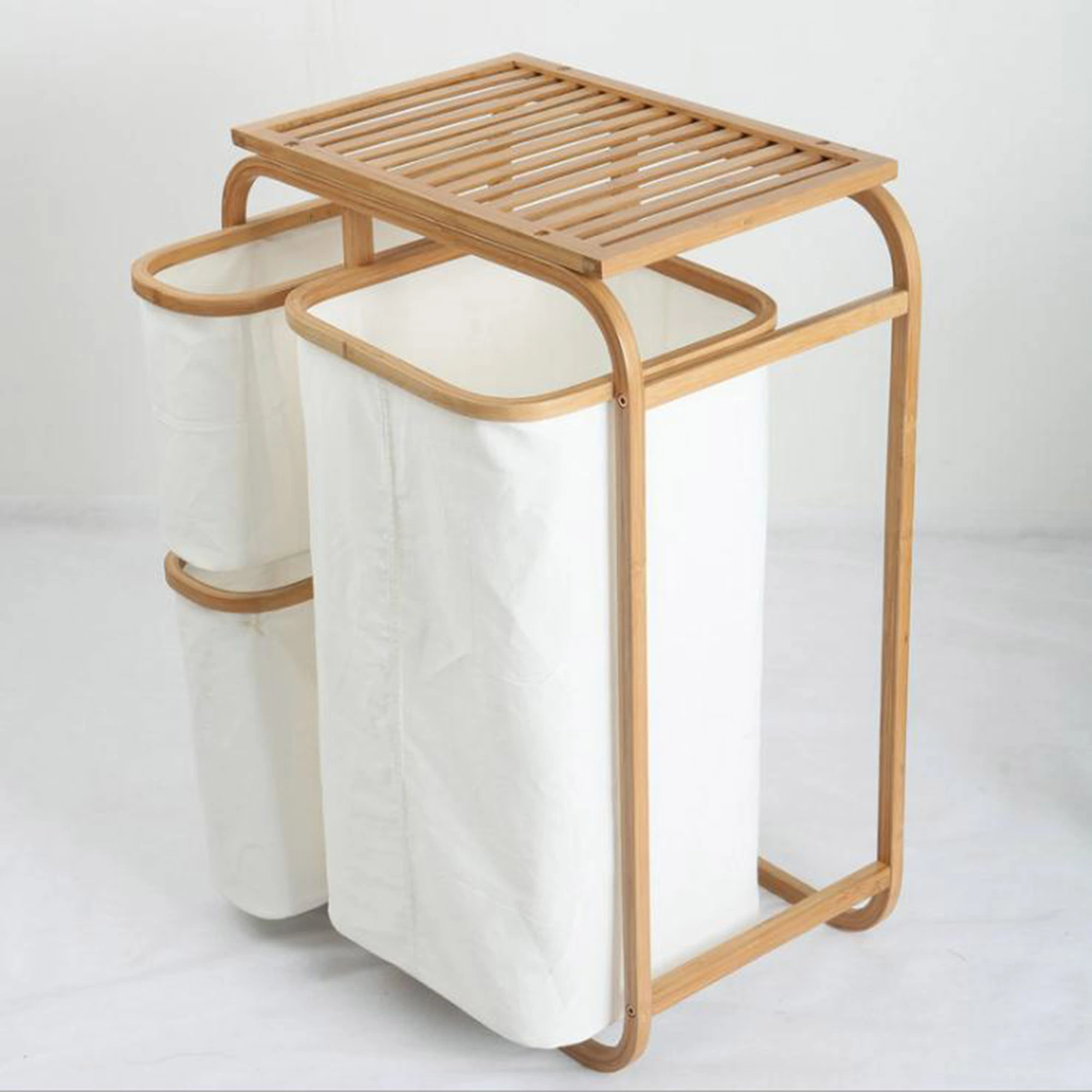High Quality Multi Functional Bamboo Cloth Basket For Dirty Clothes
