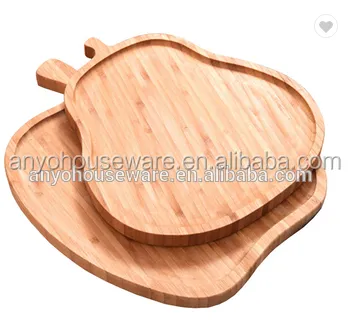 Lunch plate with 4 compartments Bamboo food serving tray