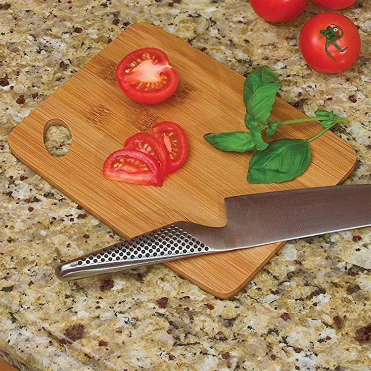 Custom Different Sizes Chopping Board Teak Wood Cutting With Handle