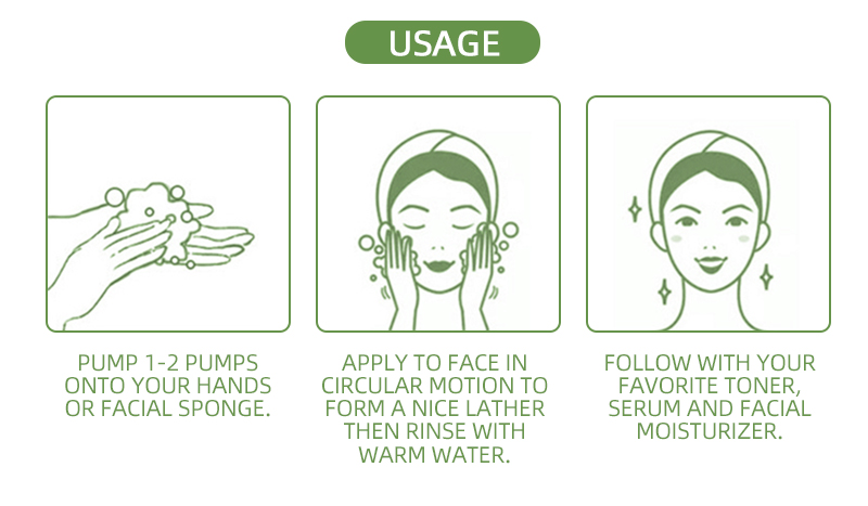 custom face cleanser,private label face cleanser,wholesale face cleanser,face cleanser manufacturer,wholesale green tea facial cleanser