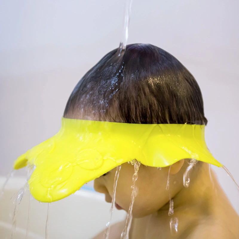 Baby Shower Hat Wash Hair Shield Bath Shampoo Hat Bear Design Protective Safety
