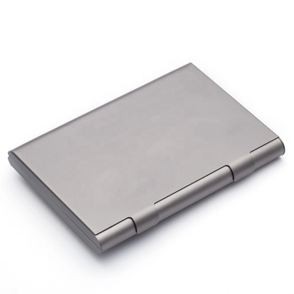 Factory wholesale good quality pop up aluminium business card holder