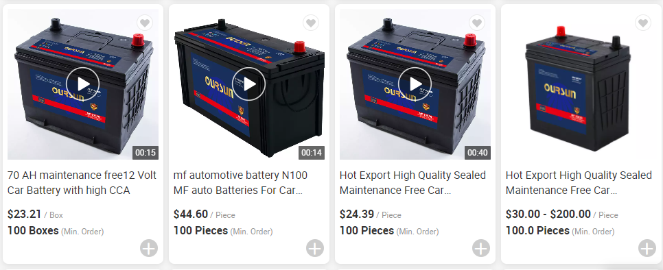 12v 6-QW-120MF auto battery
