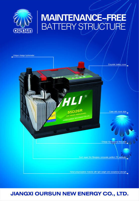 12V36AH high technology car battery