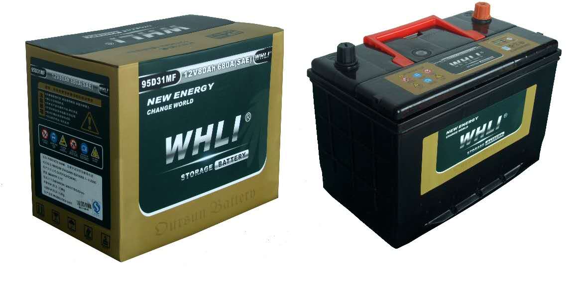 DIN75MF automotive battery wholesale