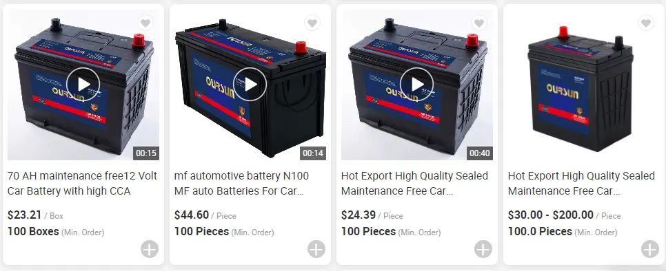 46B24 super power MF battery