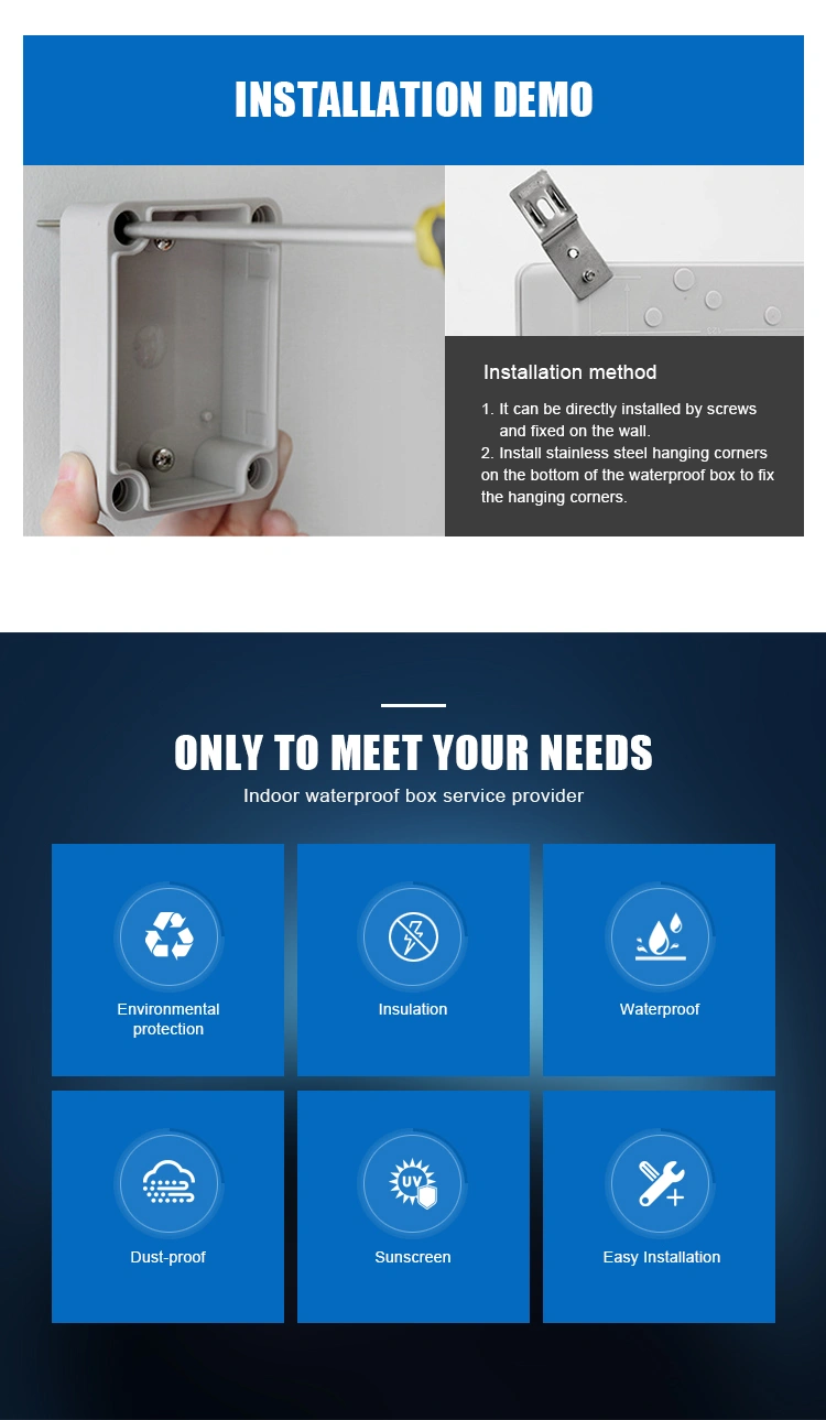 IP65 Protection Heat Resistant,Connection Enclosure Case,solar pacel junction box
