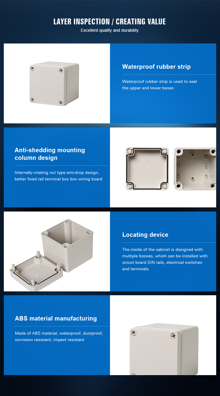 IP67 Electrical Power Outdoor,PVC Outdoor Cable TV,Junction Boxes