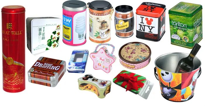 Fashionable antique packaging cosmetic tins