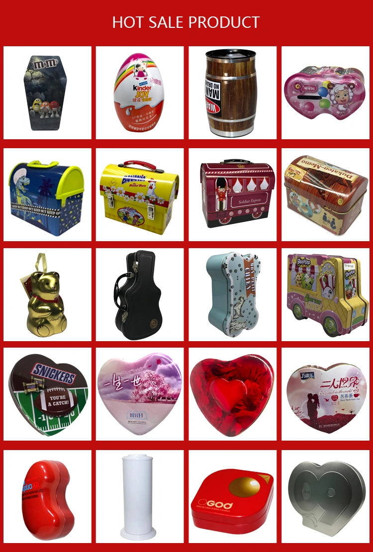 Wholesale custom vintage heart shaped gift metal Decorative Gift Tin Box
