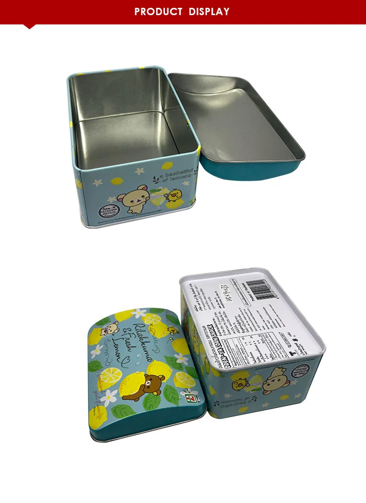 Wholesale Beautiful And High Quality Metal Cartoon Candy Cookie Toy Tin Box