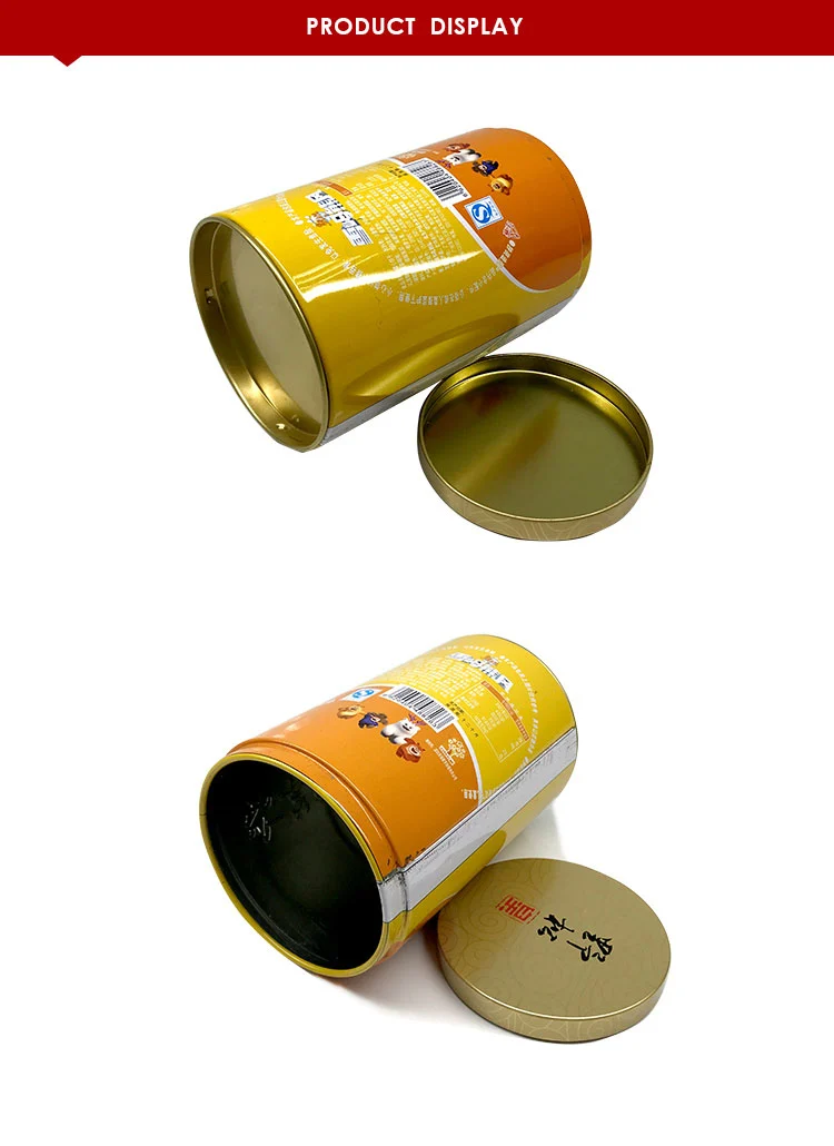 Food Grade Metal Tin Box For Packing Milk Powder Wholesale Printed Candy Tin Can