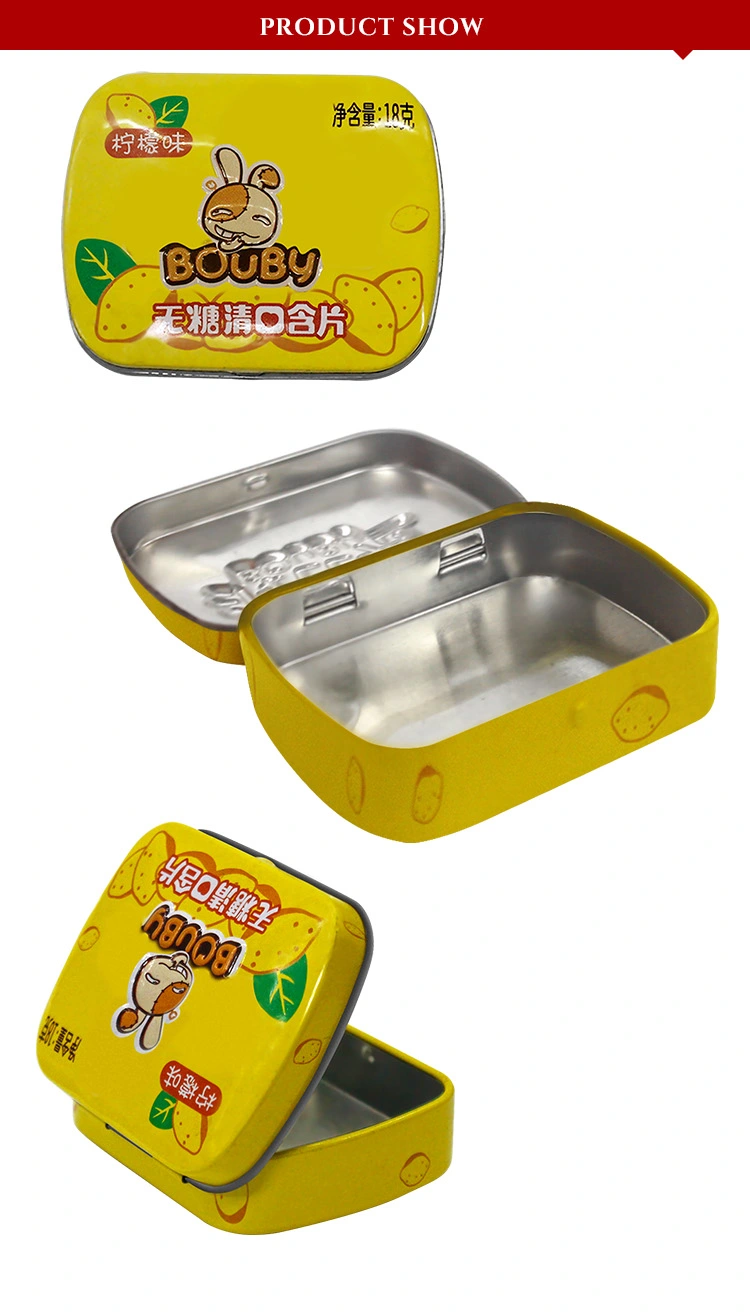 Good Airtight Wholesale Custom Mint Tin Box Small Customized Designs Small Candy Package Tin Box with Inner Lid